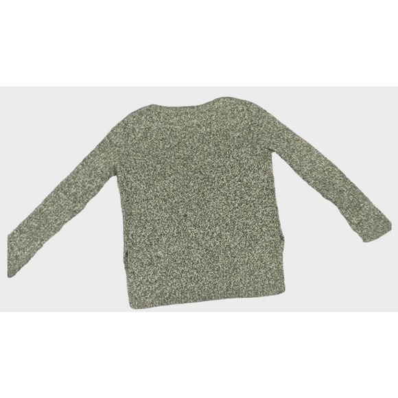 H&M Gray Black White Ribbed Wool Blend Long Sleeve Pullover Sz Med Casual - Picture 10 of 10